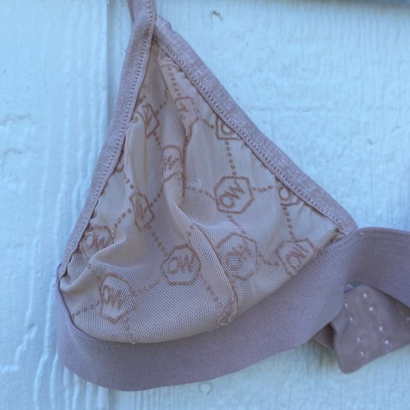 OW Intimates Mona Bralette Monogram Design Nude Size Small - Picture 2 of 7